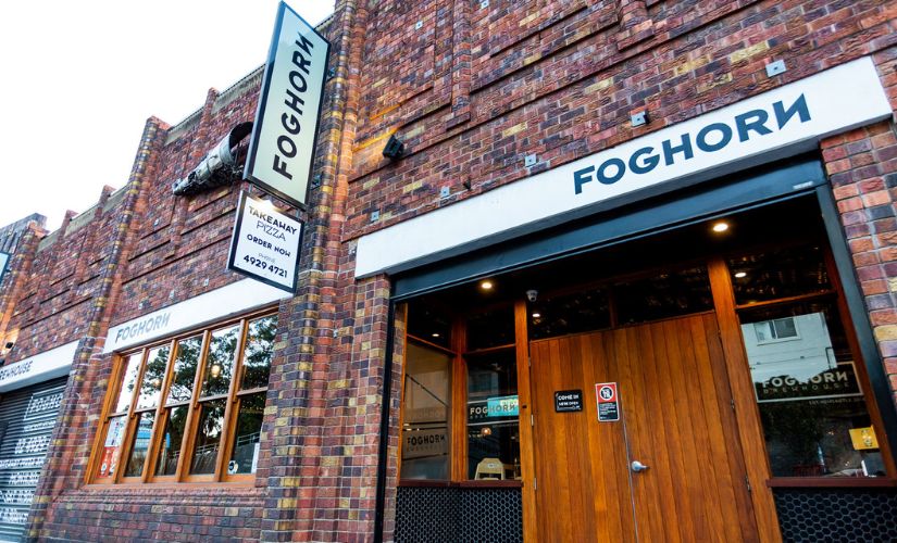 Exterior of Foghorn Brewery in Newcastle city centre.